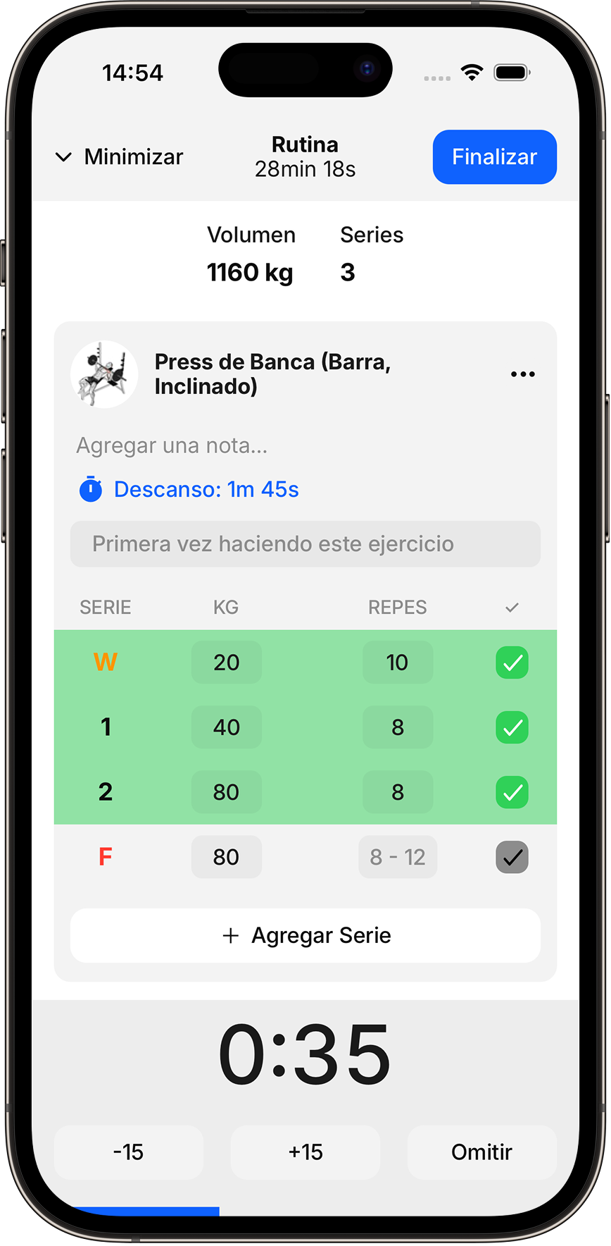 Entrenamiento en vivo